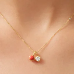 Little Prime Vedhæng, red coral