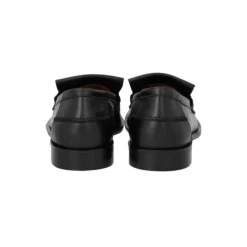 Loafer with braid detail, black