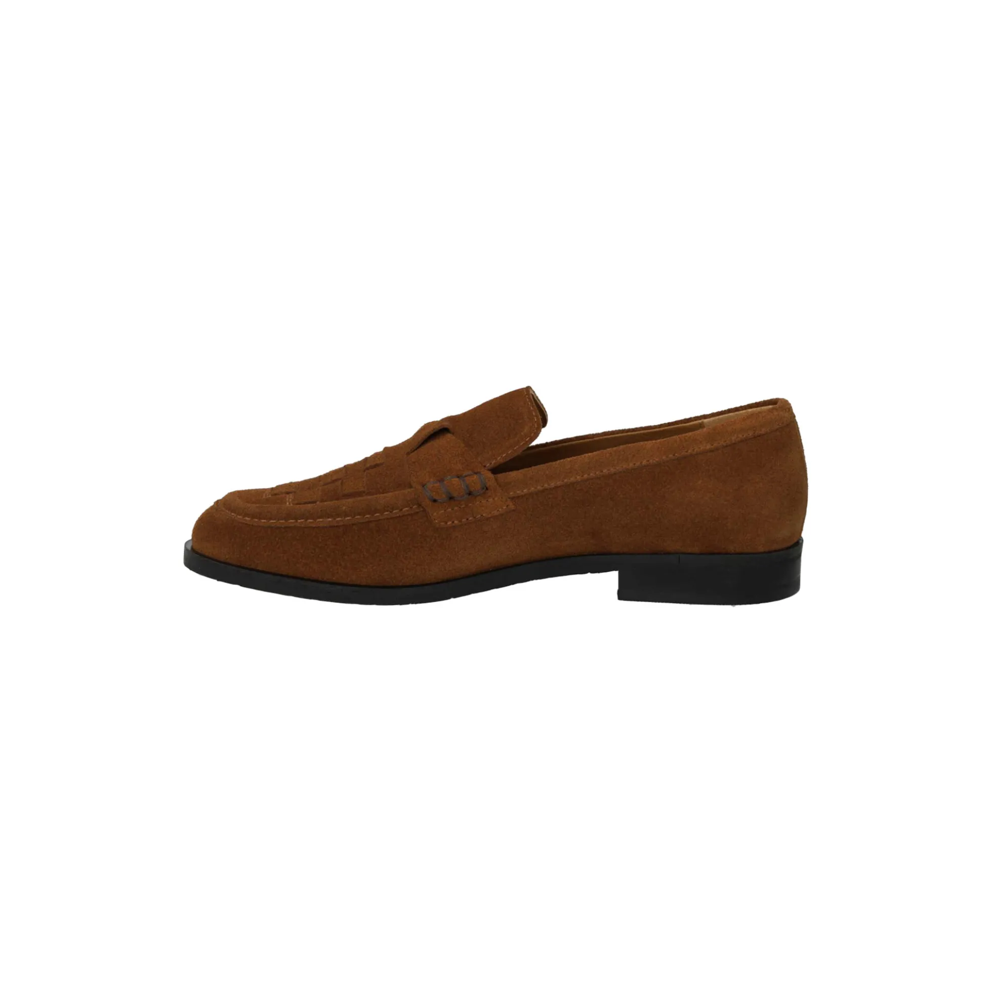 Loafer with braid detail, camel