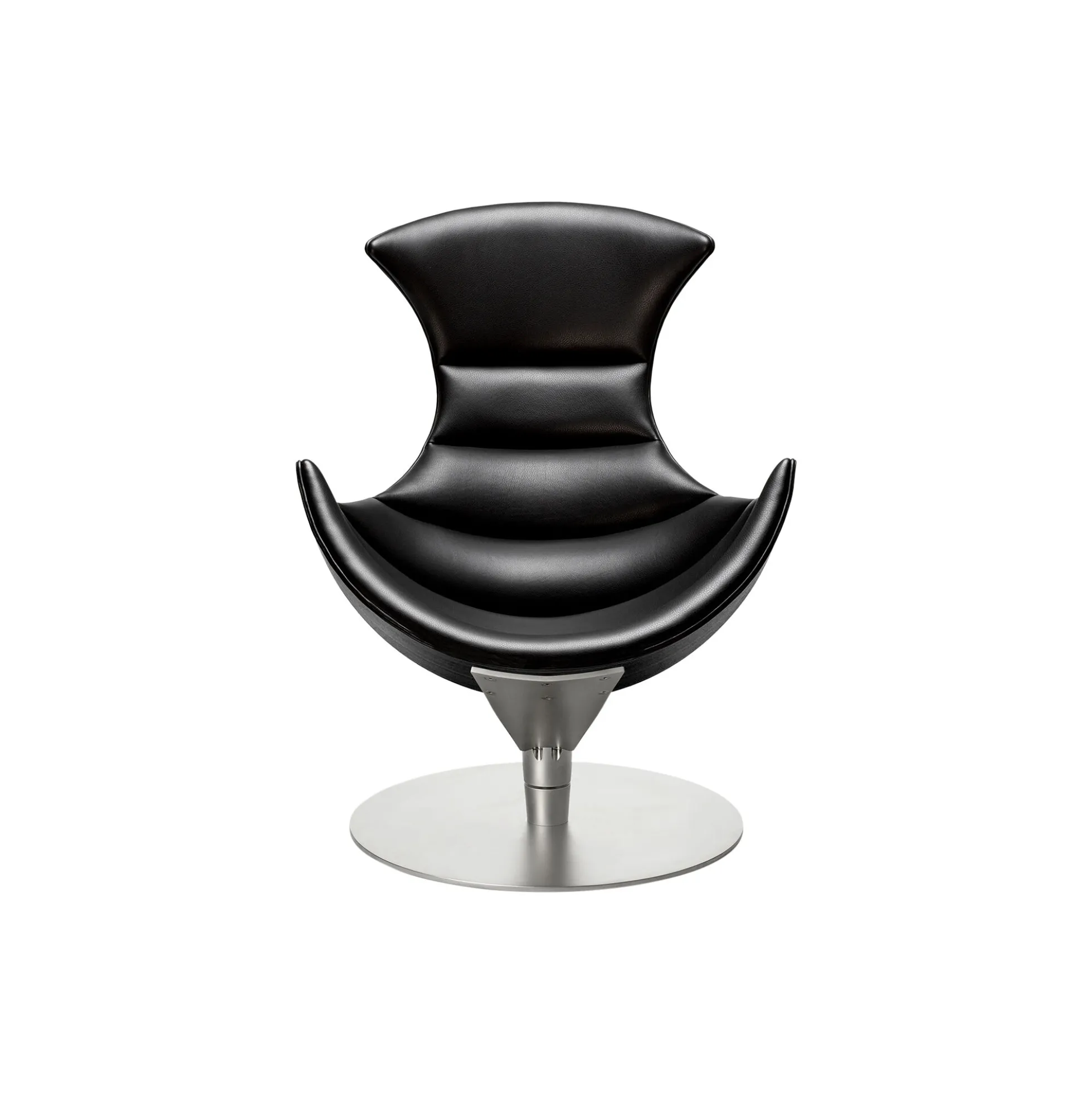 Lobster Chair loungestol, sort eg/krom