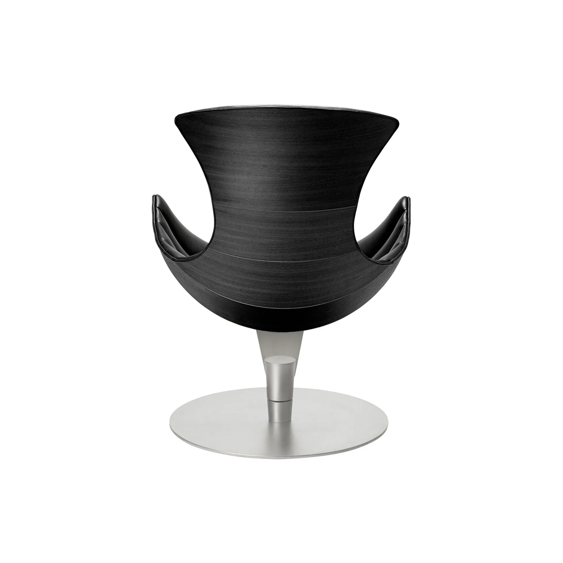 Lobster Chair loungestol, sort eg/krom