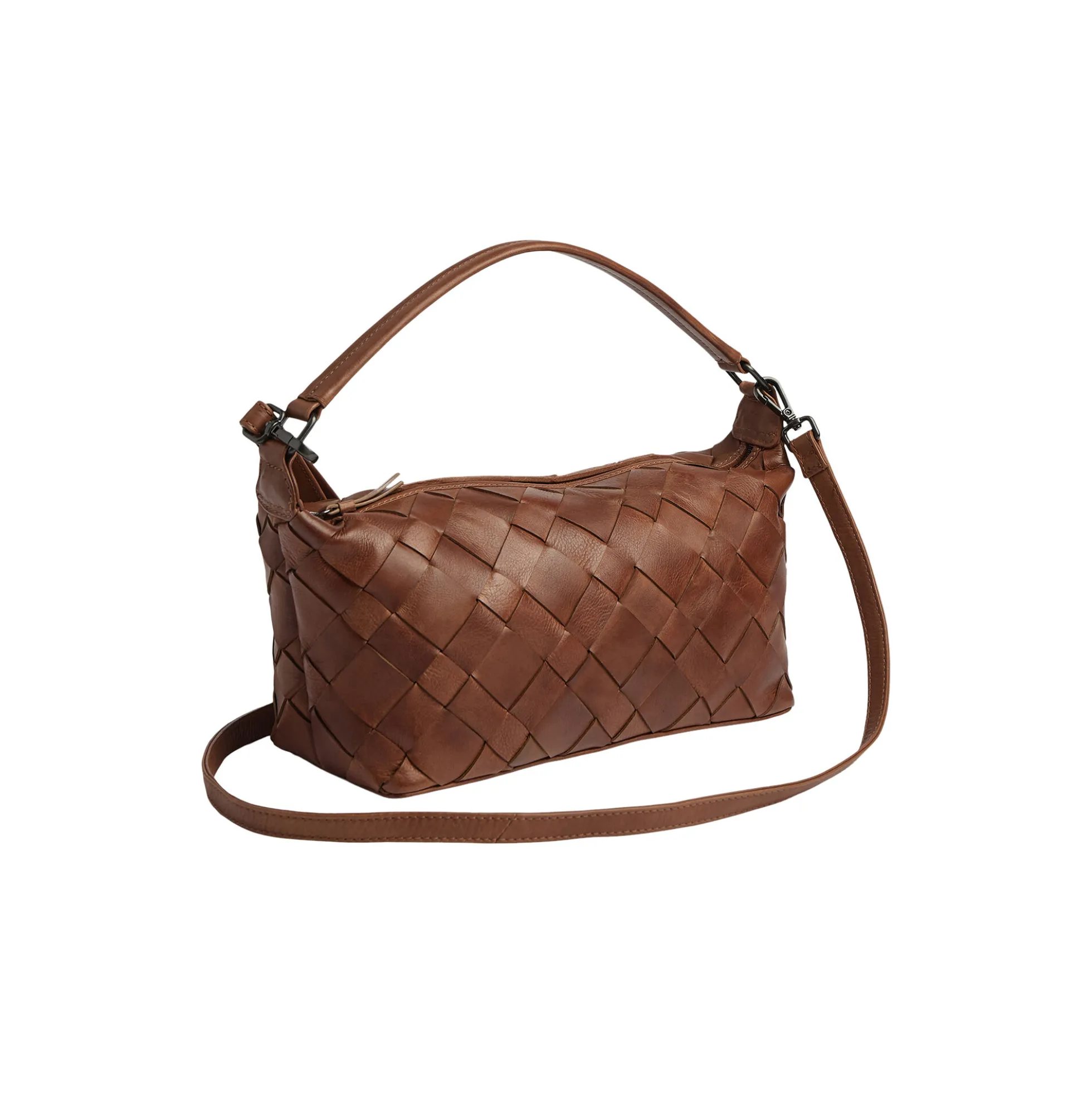 LotusMBG Bag, Woven, cognac