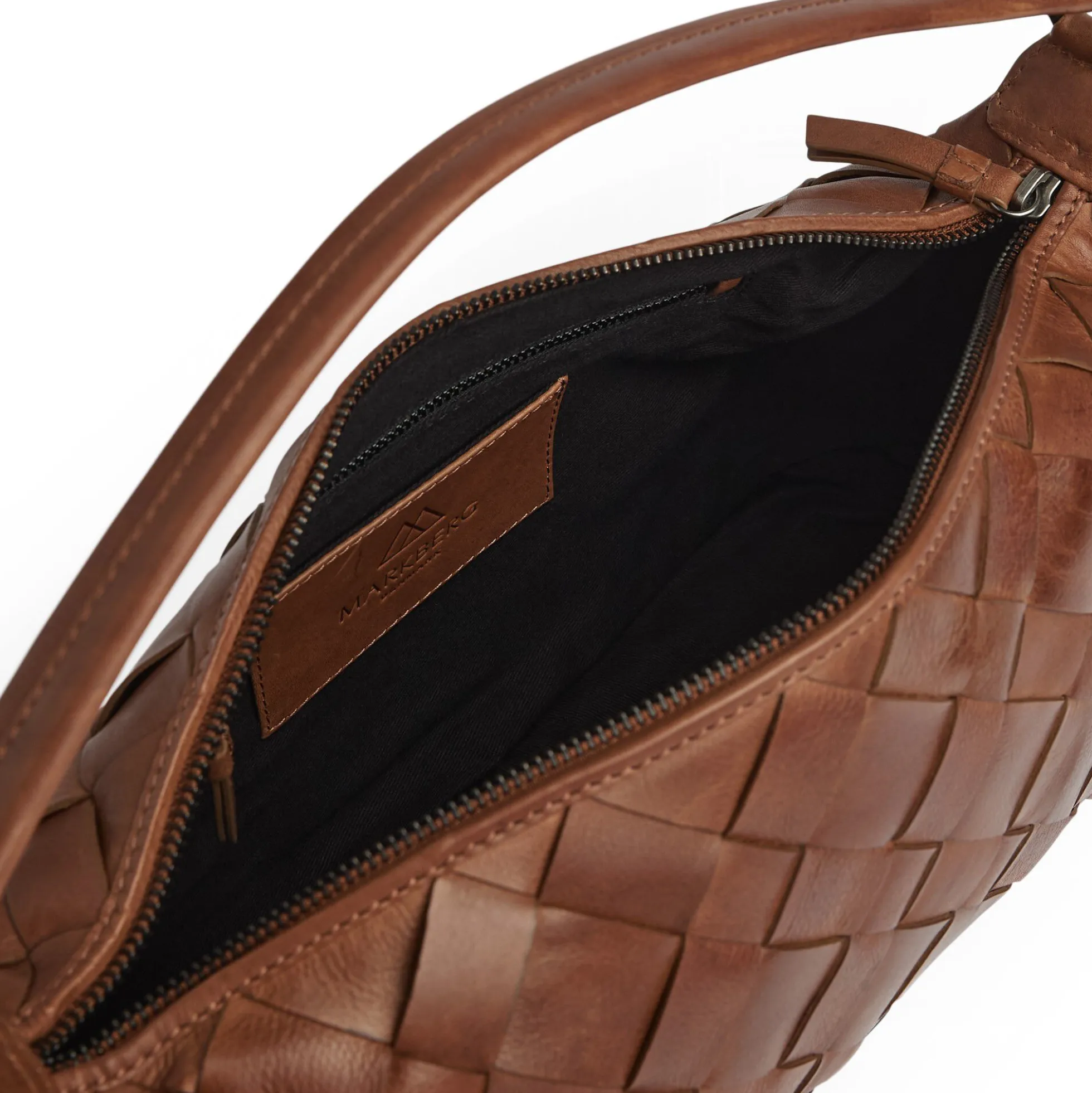 LotusMBG Bag, Woven, cognac
