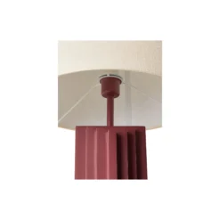Luomo Floor Lamp, wine red/beige