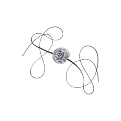Luster Flower Choker, silver