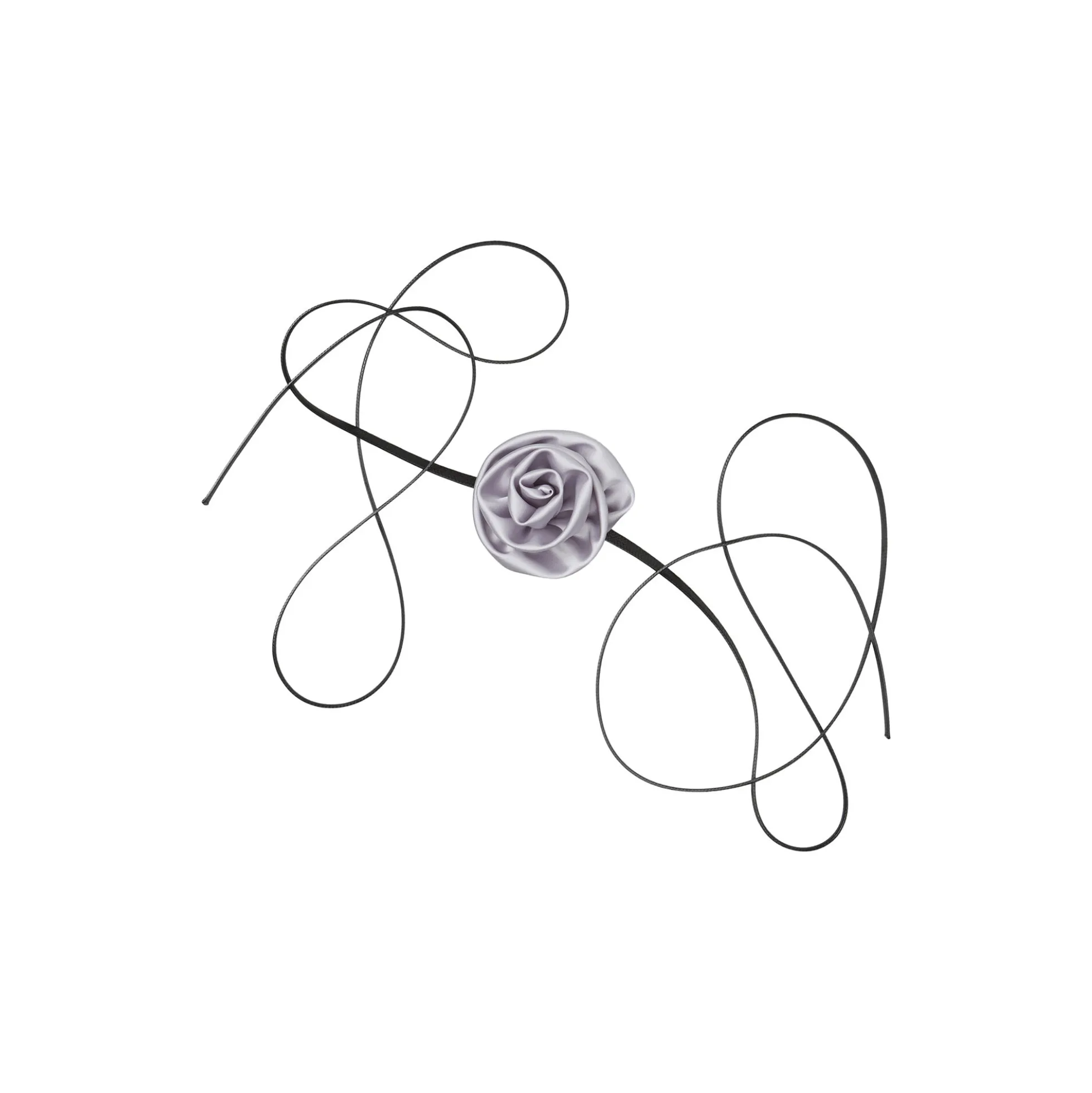 Luster Flower Choker, silver