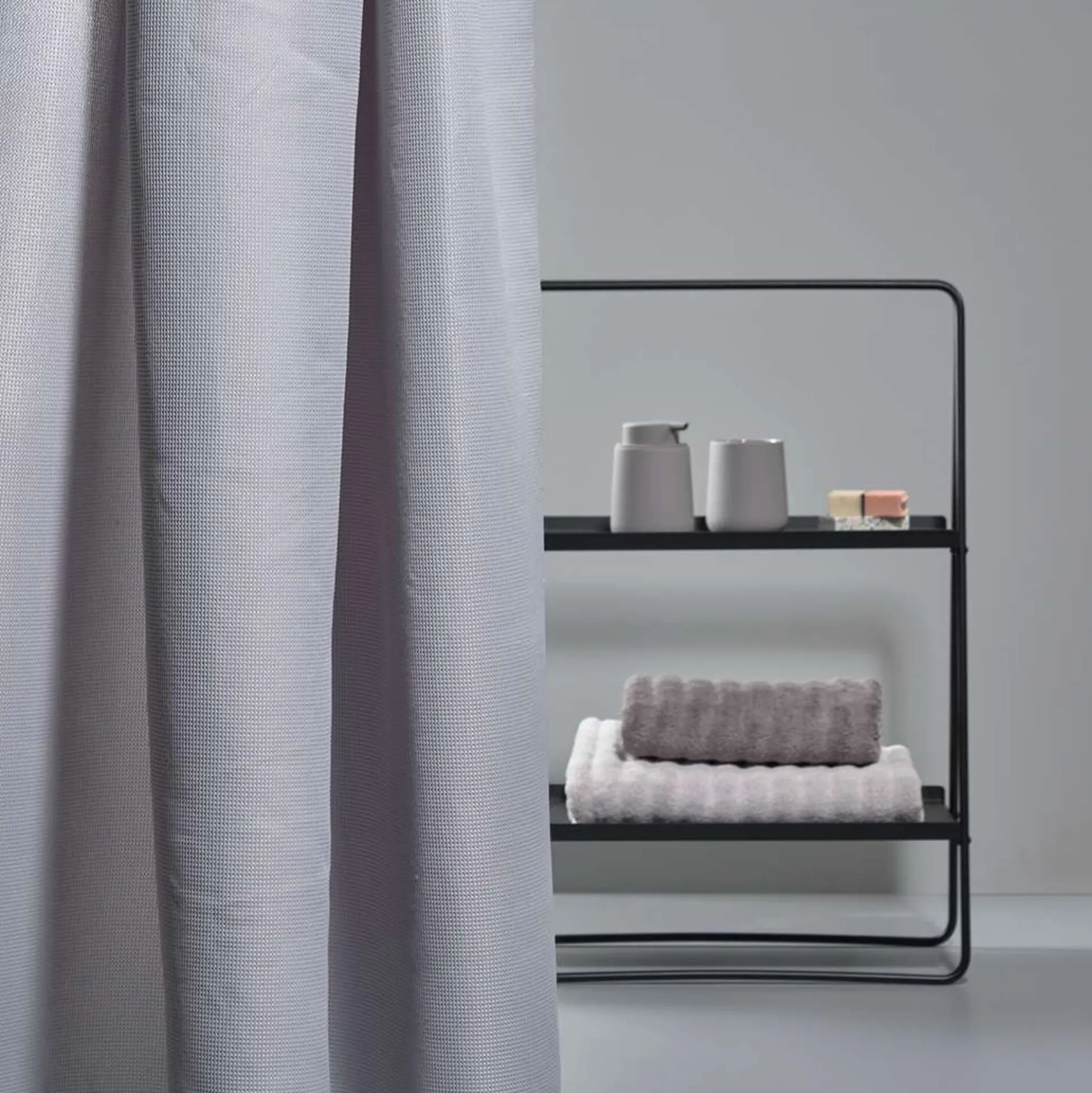Lux badeforhæng, grey