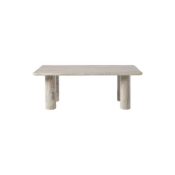 Mabel Marble Coffee Table, greige marble