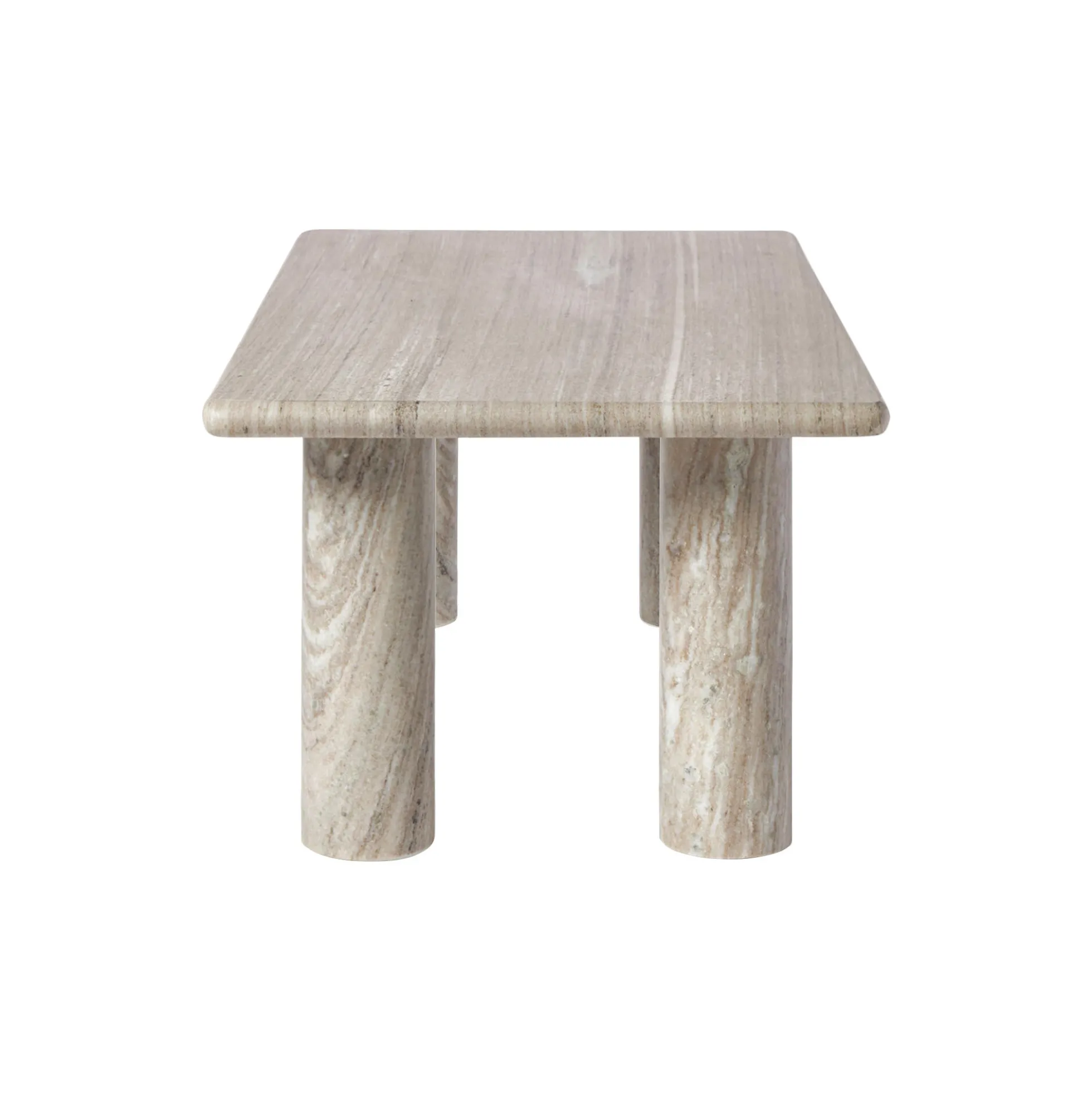 Mabel Marble Coffee Table, greige marble