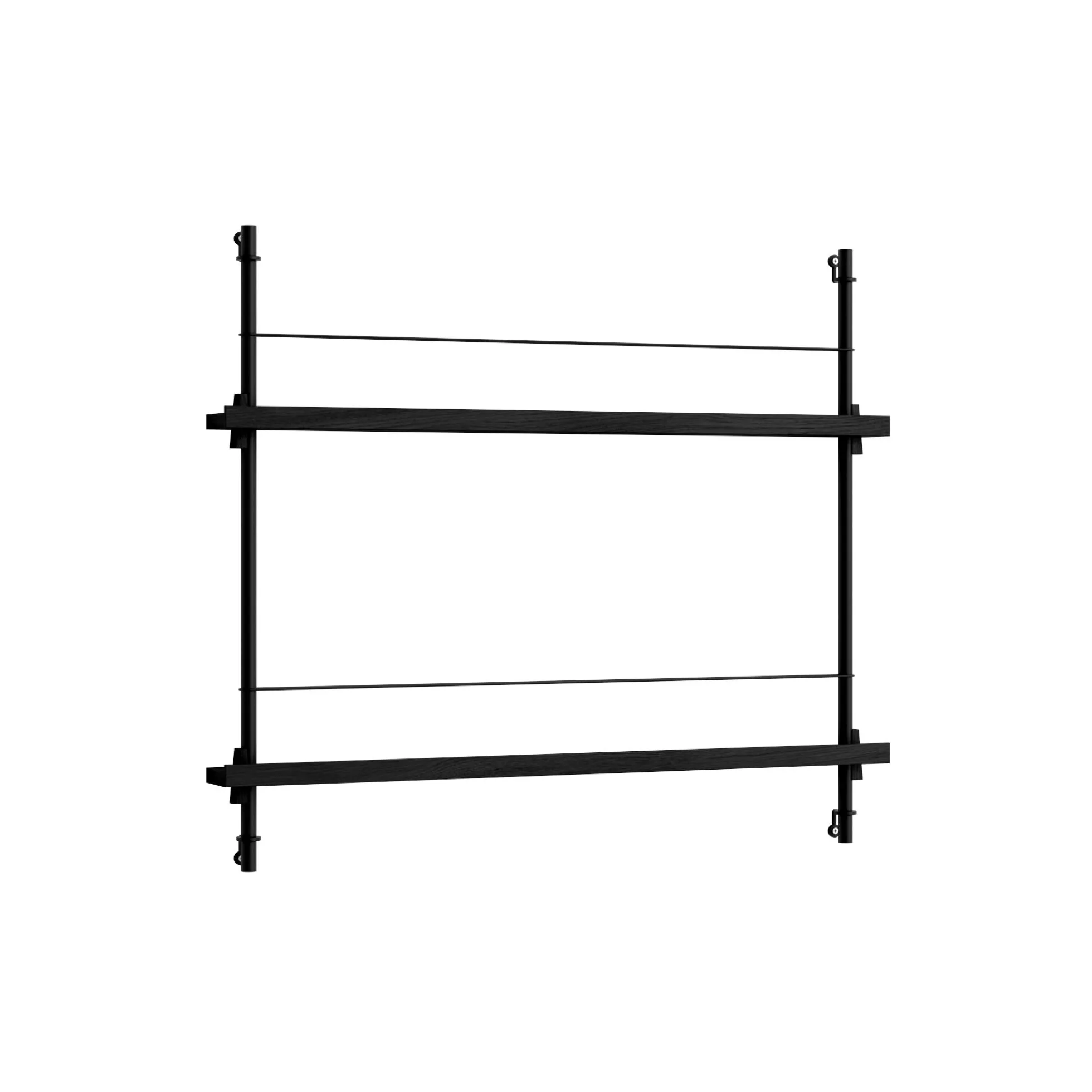 Magazine Shelving Small, black/black