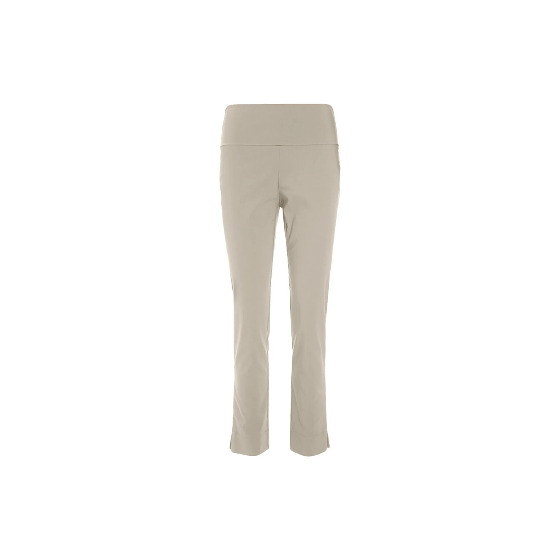 Magic stretch bukser med slids, stone