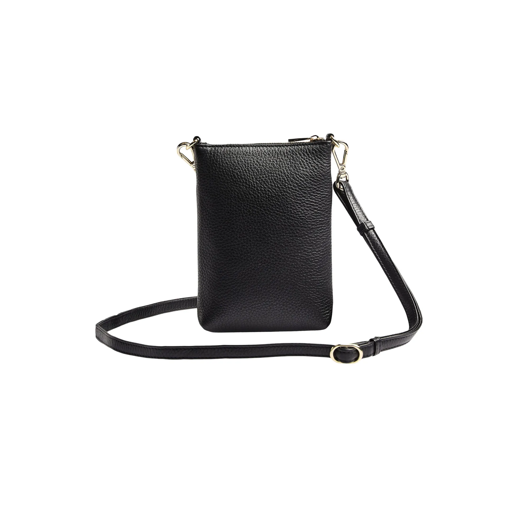 MaiaMBG Mini Cross. Bag Grain, black w/gold
