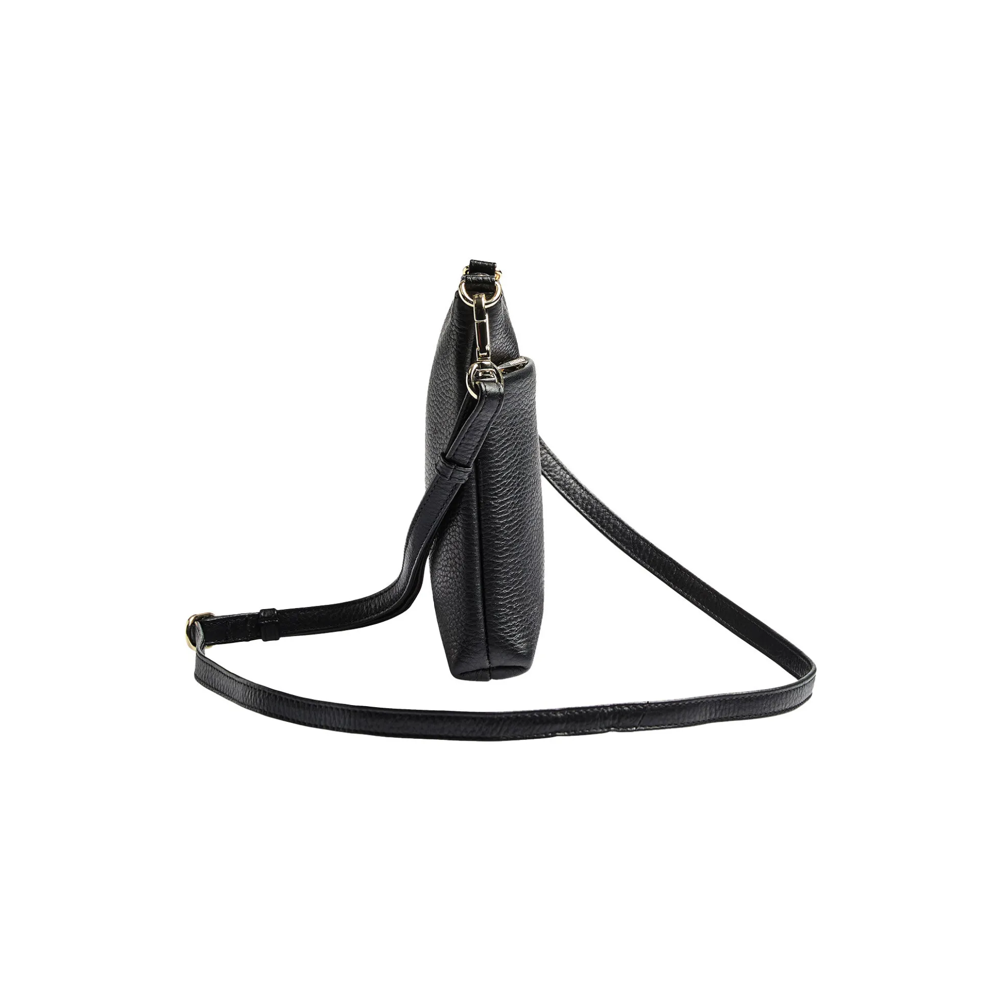 MaiaMBG Mini Cross. Bag Grain, black w/gold