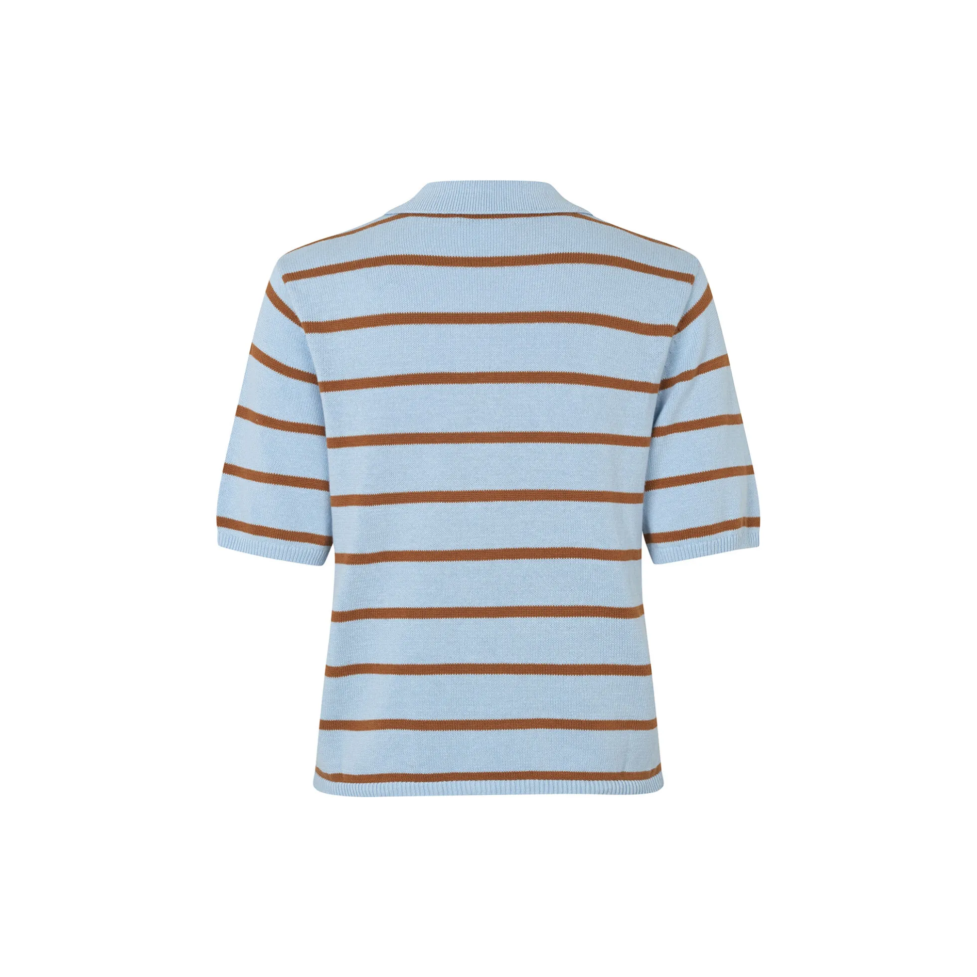 Malvamd SS Stripe Polo, nuthatch
