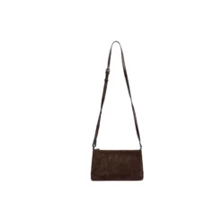 MarciMBG Crossbody Bag Suede, dark brown