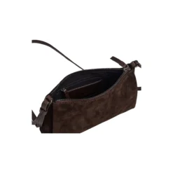 MarciMBG Crossbody Bag Suede, dark brown