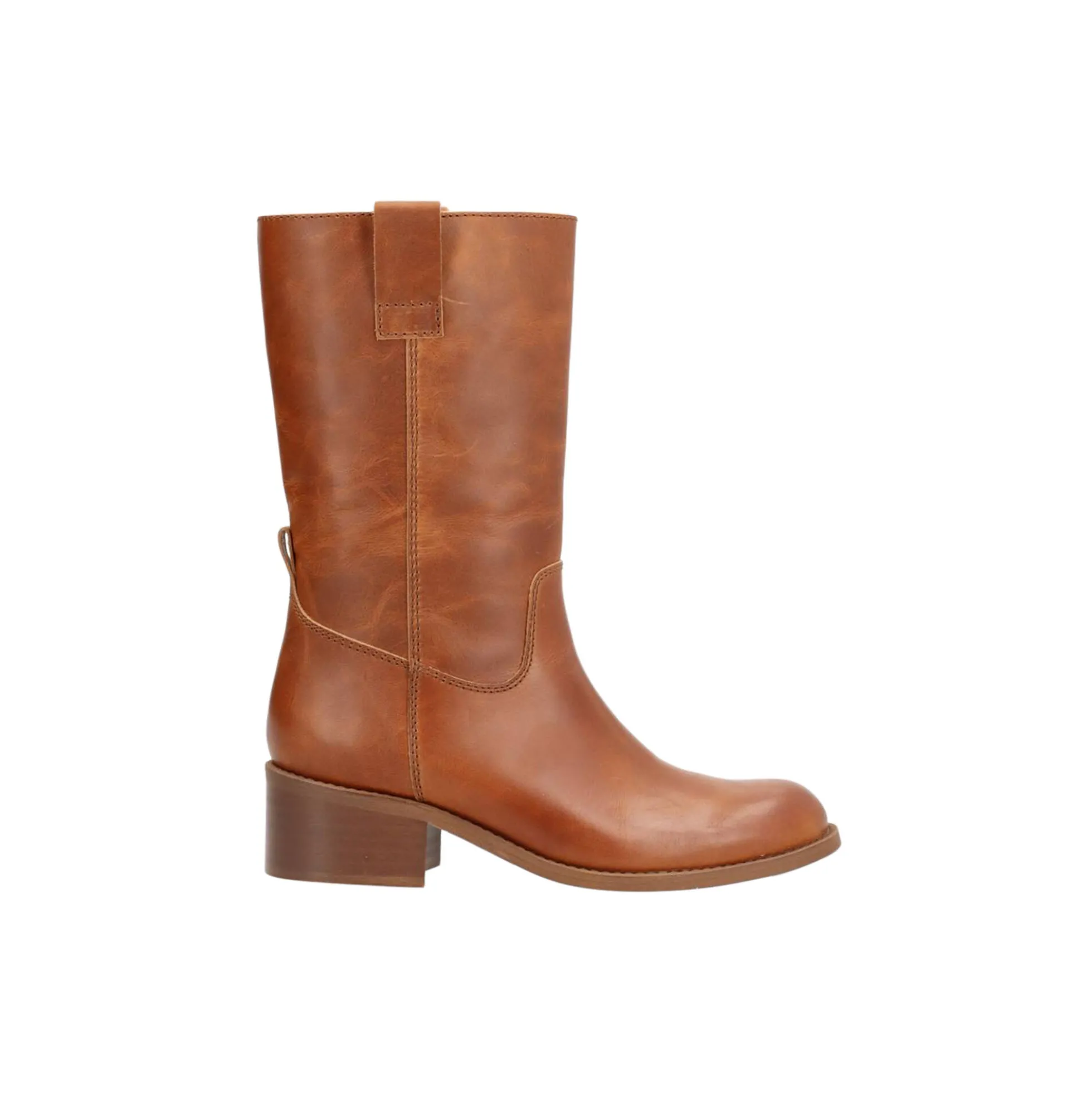 MARTINA Western støvler, cognac