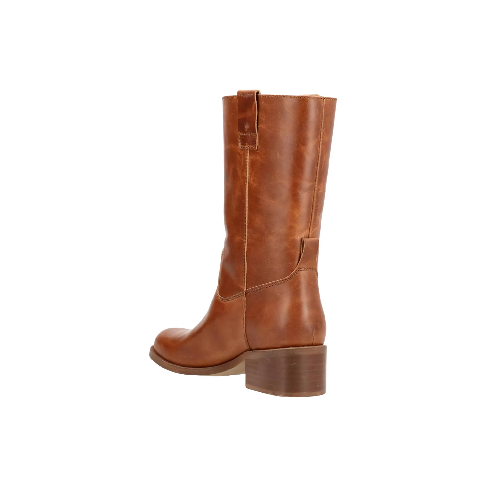 MARTINA Western støvler, cognac