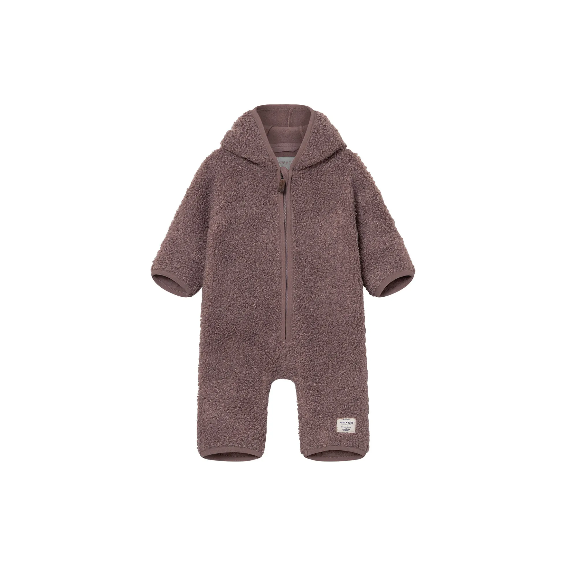 MATADEL Teddyfleece Jumpsuit, peppercorn plum