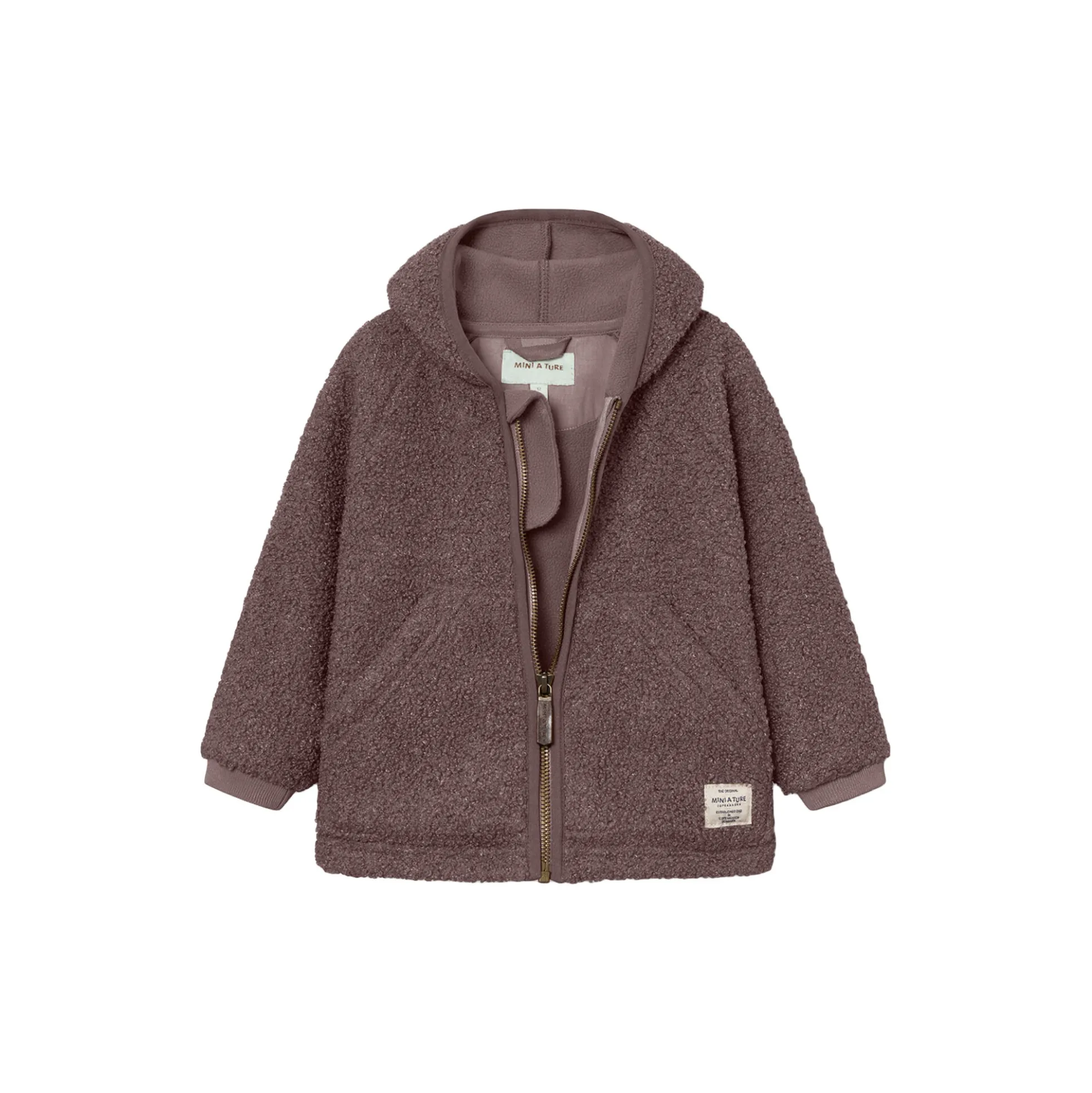 MATLIFF Teddyfleece Jacket, peppercorn plum