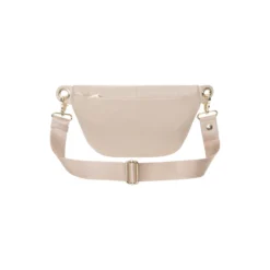 Mellow Leather Bum Bag, warm taupe
