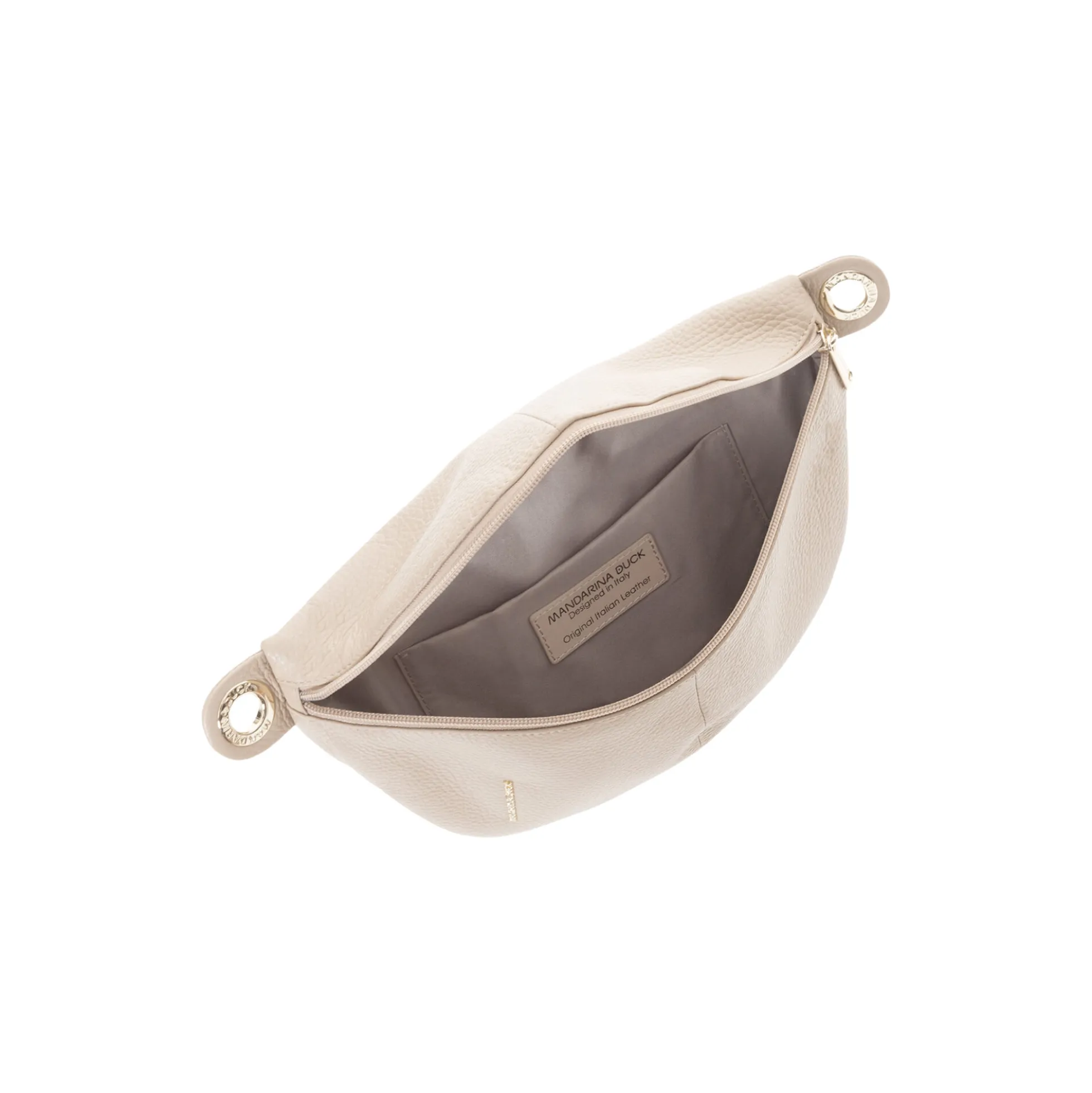 Mellow Leather Bum Bag, warm taupe