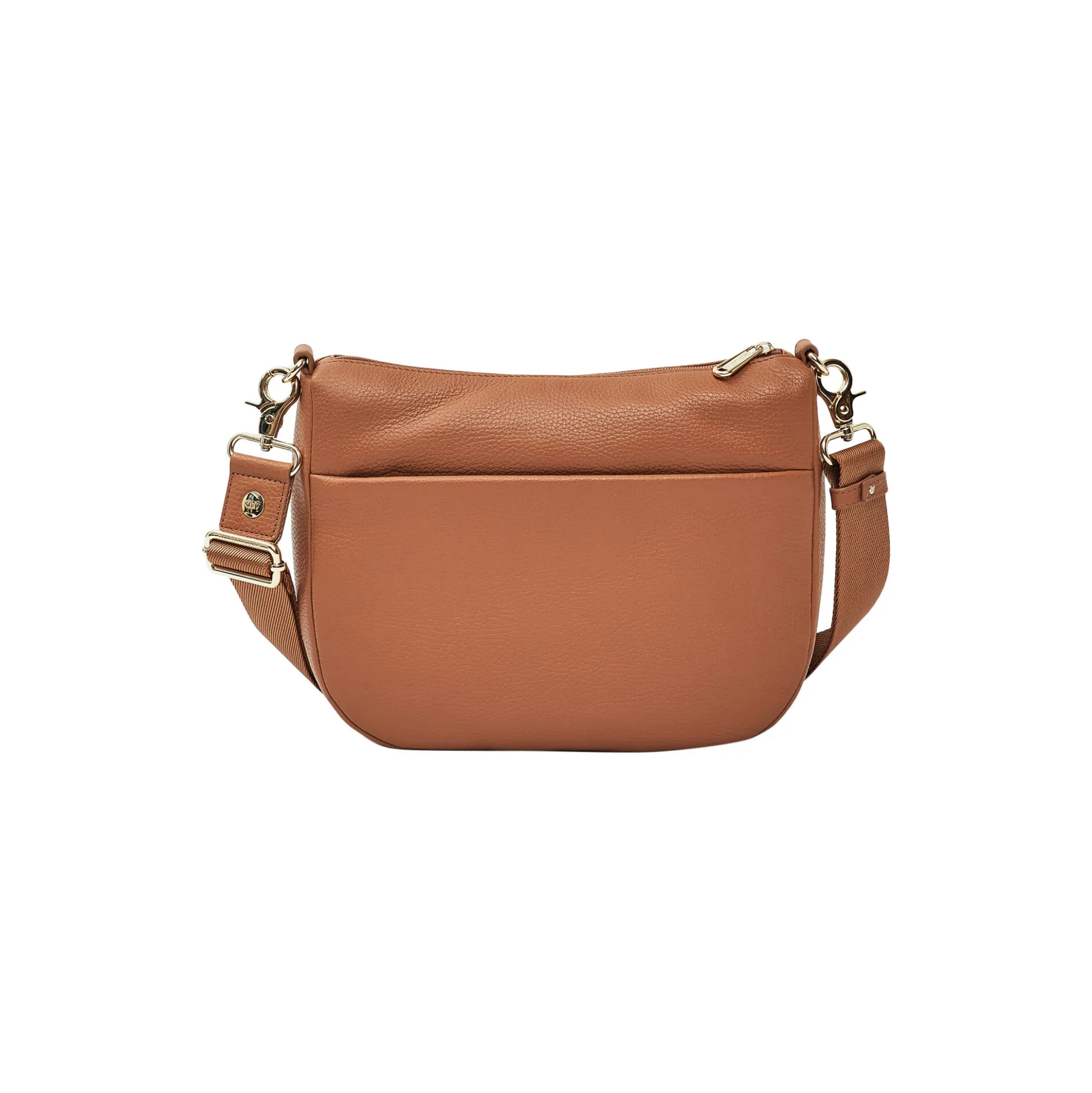MELLOW LEATHER HOBO, pecan nut