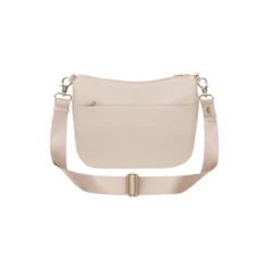 Mellow Leather Hobo, warm taupe