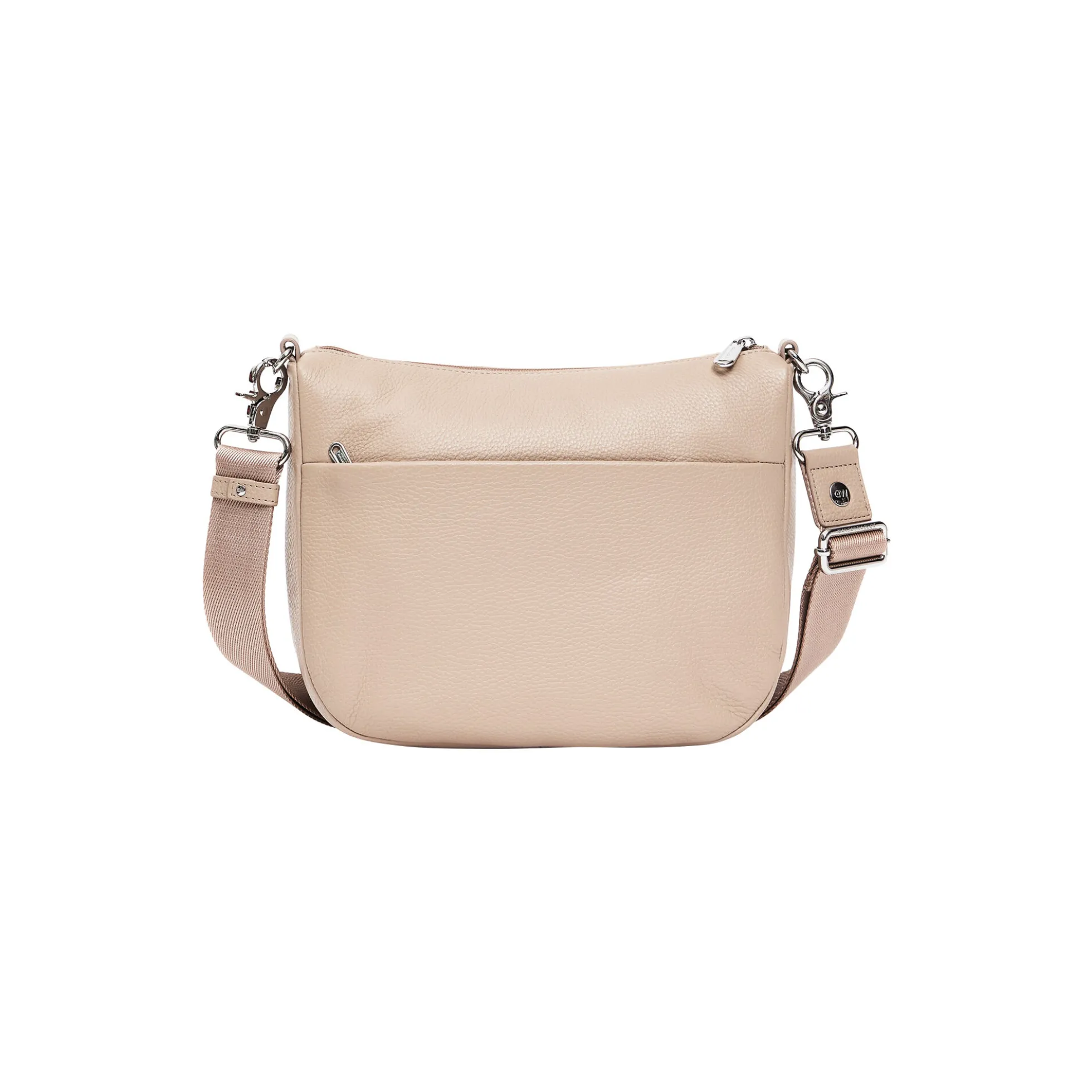 Mellow Leather Hobo, warm taupe