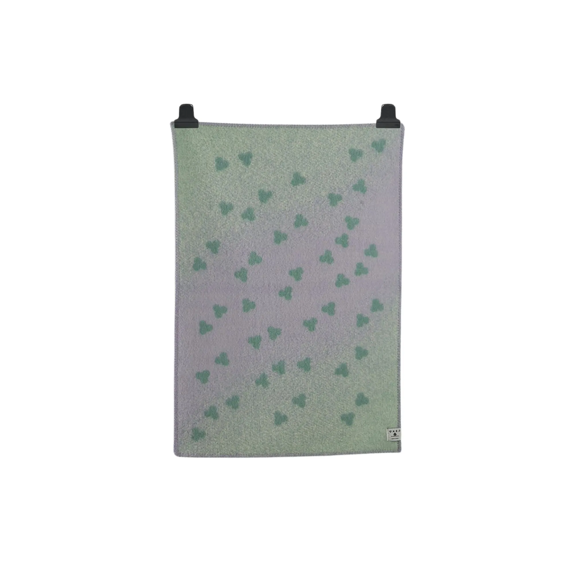 MELVIN Baby Size Throw, turquoise/lavender