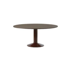 Midst Table, dark oiled oak/dark red