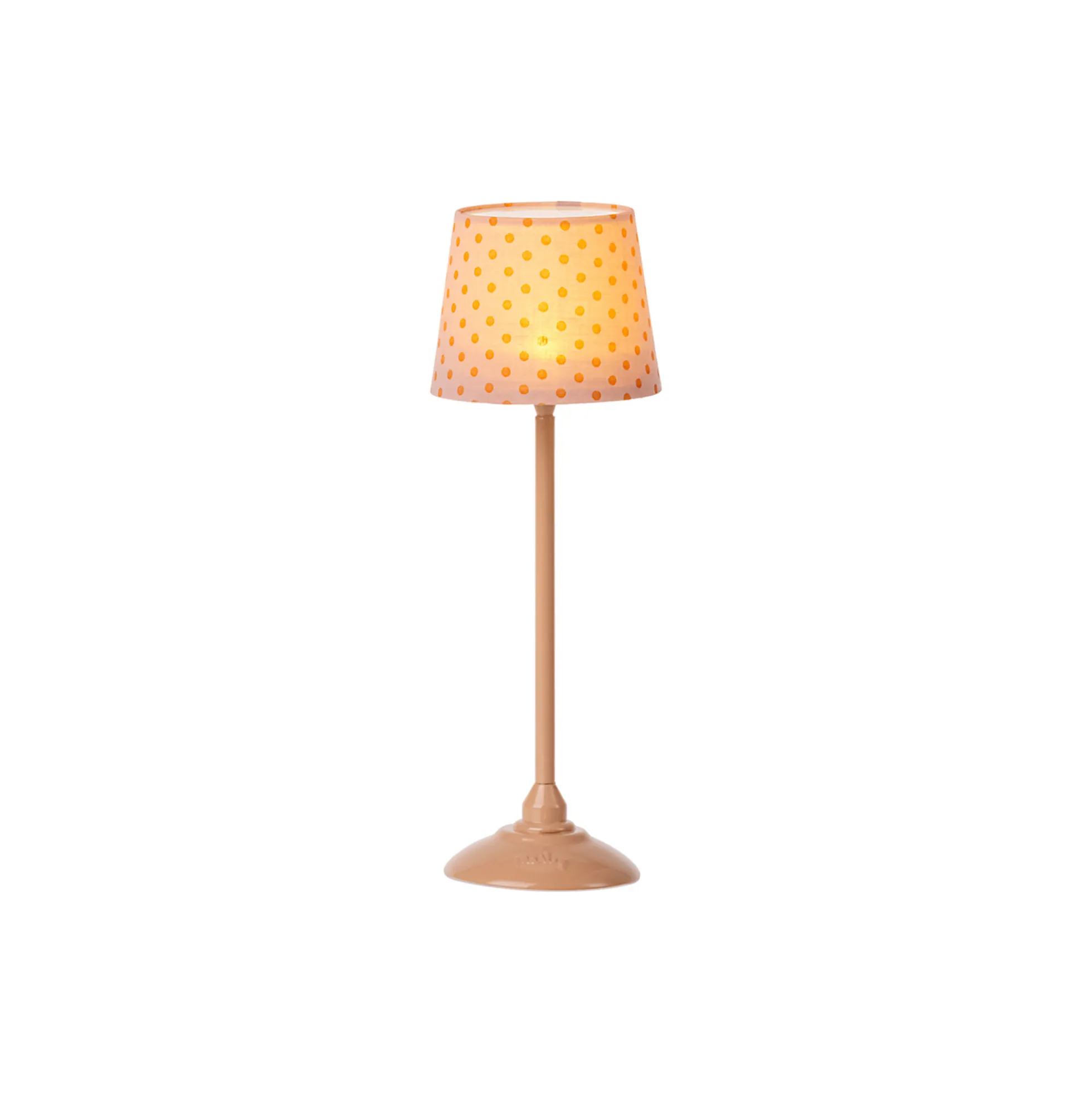Miniature gulvlampe, mørk pudder