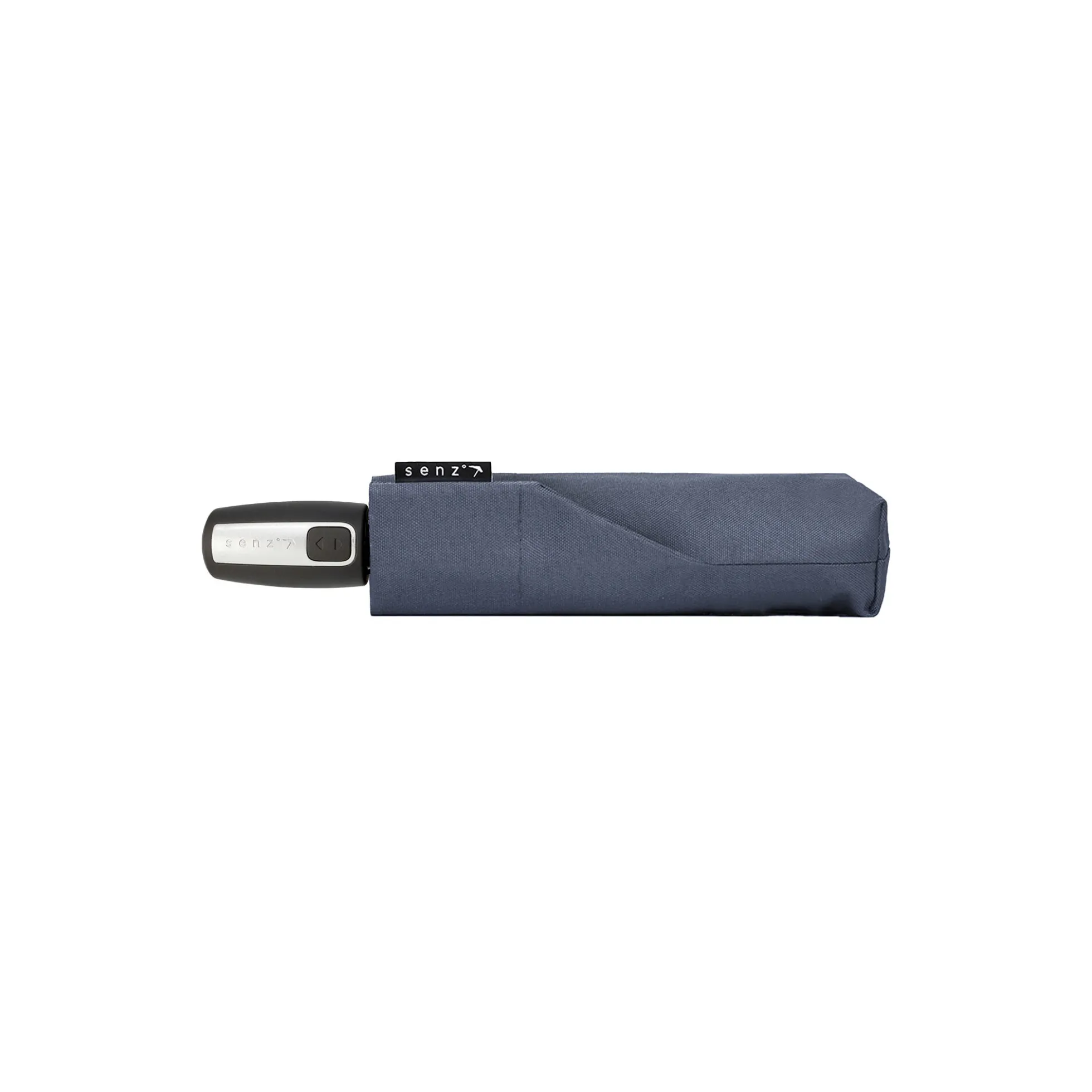 Mini automatic foldable storm umbrella, pure black