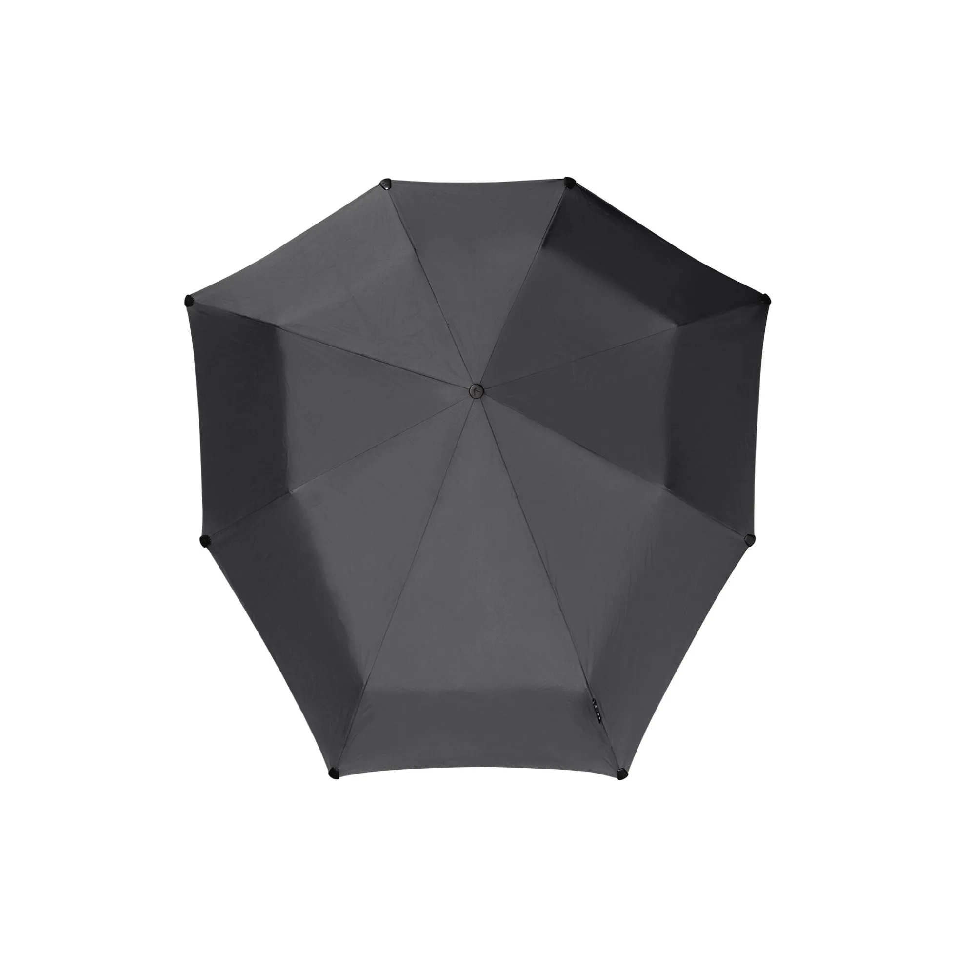 Mini automatic foldable storm umbrella, pure black