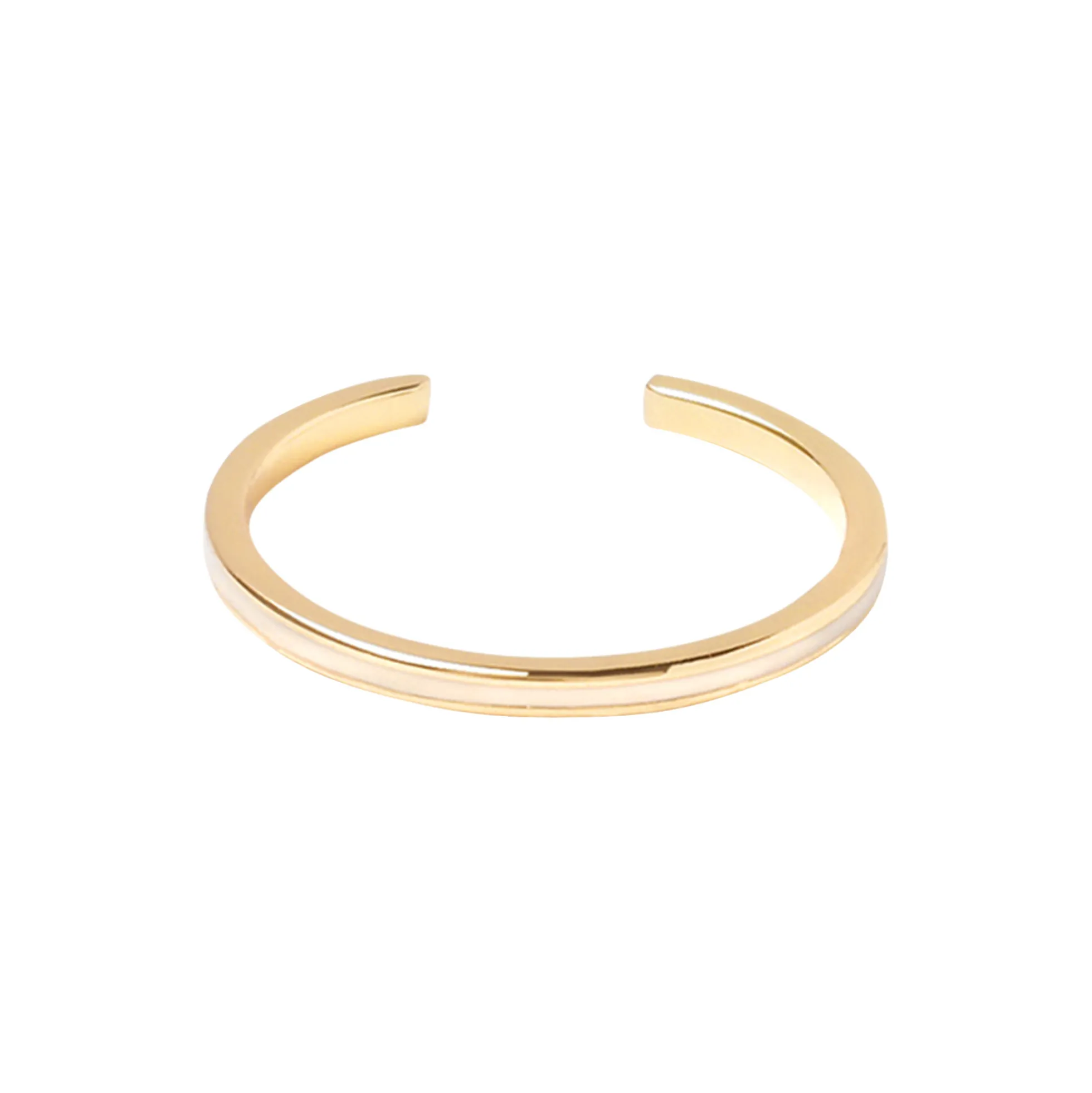 Mini Bangle Ring, sand white