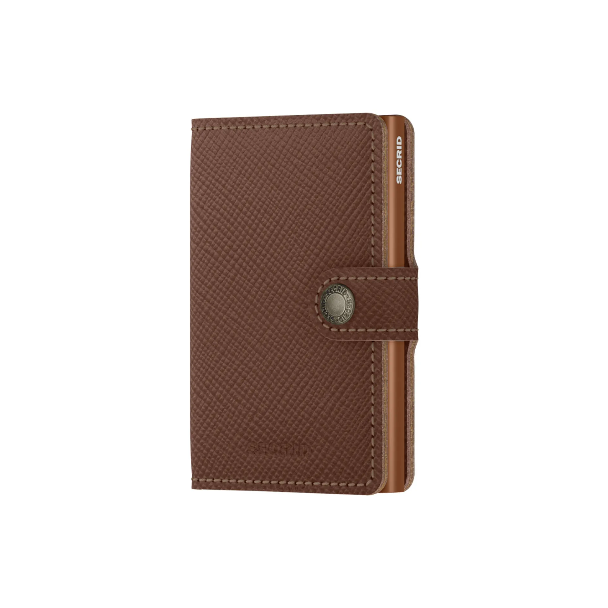 Miniwallet, saffiano caramel