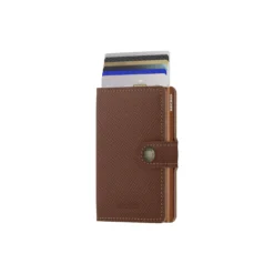 Miniwallet, saffiano caramel