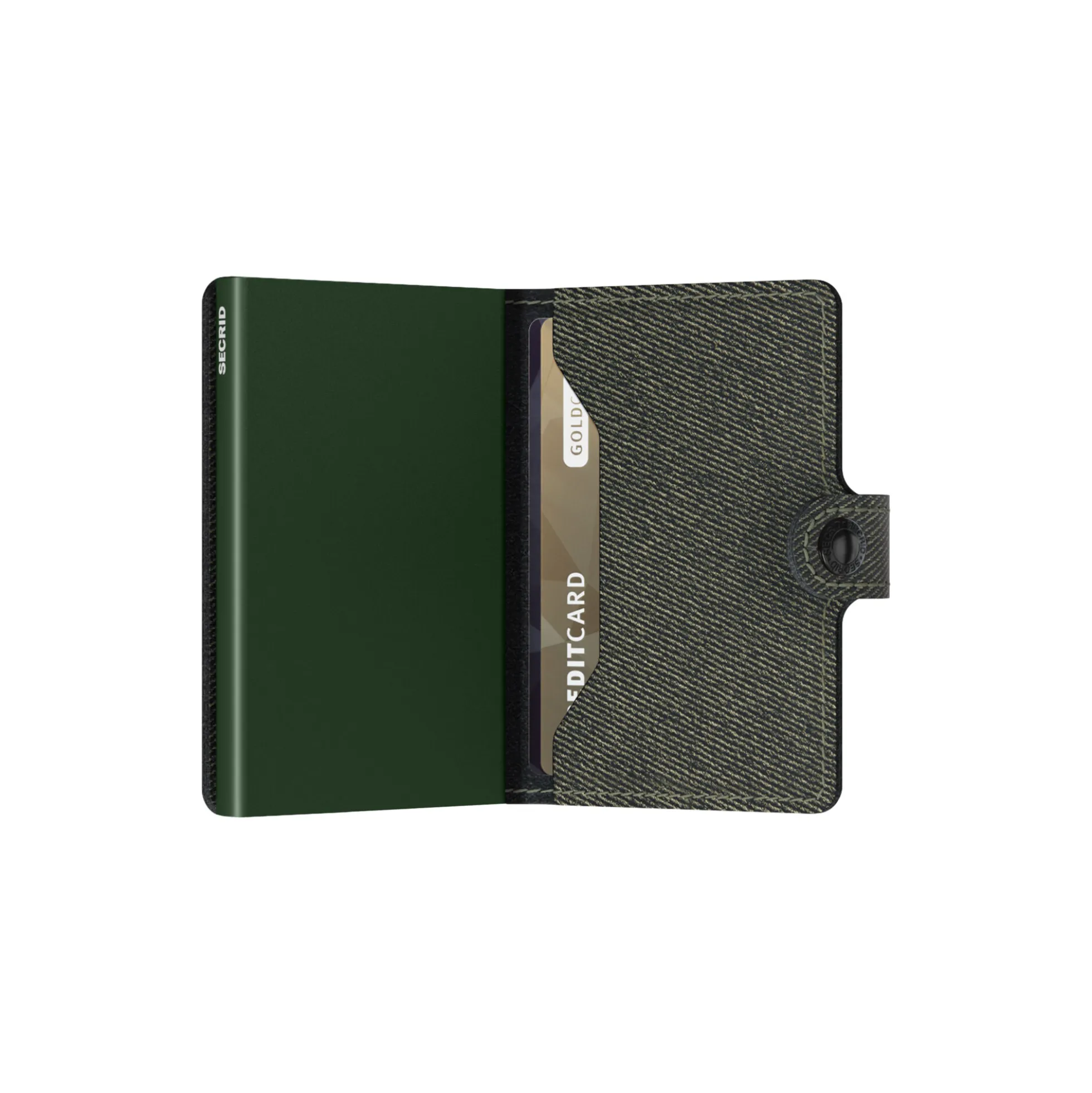 Miniwallet, twist green