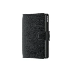 Miniwallet, vegetable tanned black/black