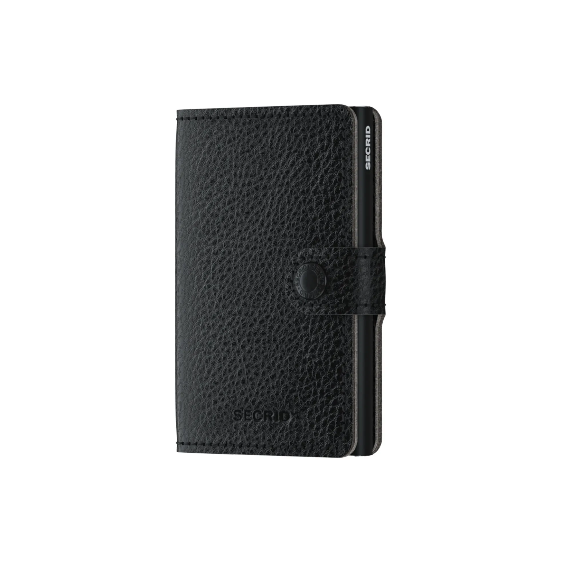 Miniwallet, vegetable tanned black/black