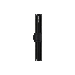 Miniwallet, vegetable tanned black/black