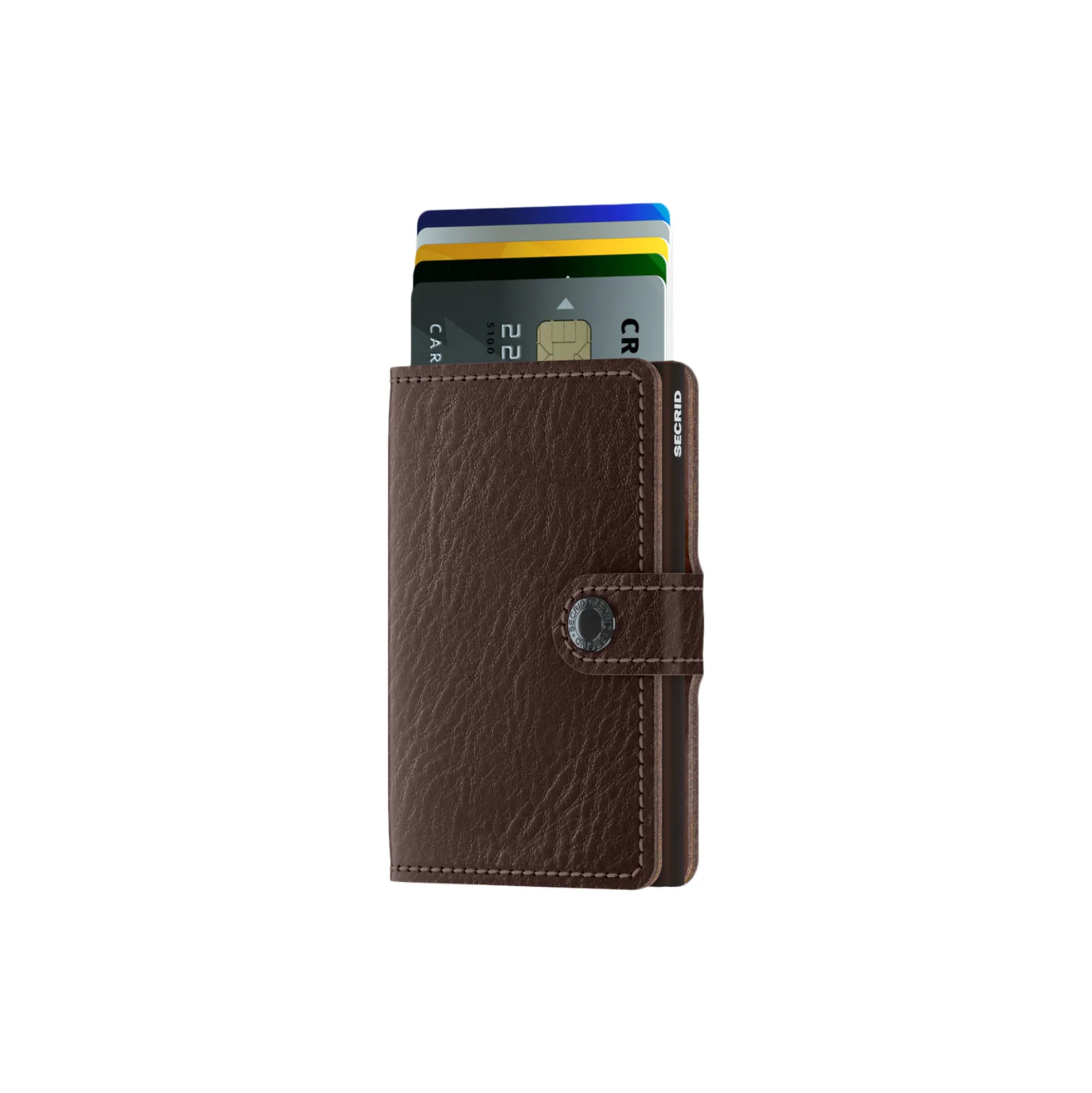 Miniwallet, vegetable tanned espresso/brown