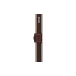 Miniwallet, vegetable tanned espresso/brown