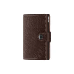 Miniwallet, vegetable tanned espresso/brown