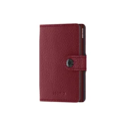 Miniwallet, vegetable tanned rosso/bordeaux