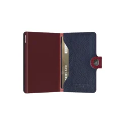 Miniwallet, vegetable tanned rosso/bordeaux
