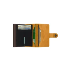 Miniwallet, vintage ochre