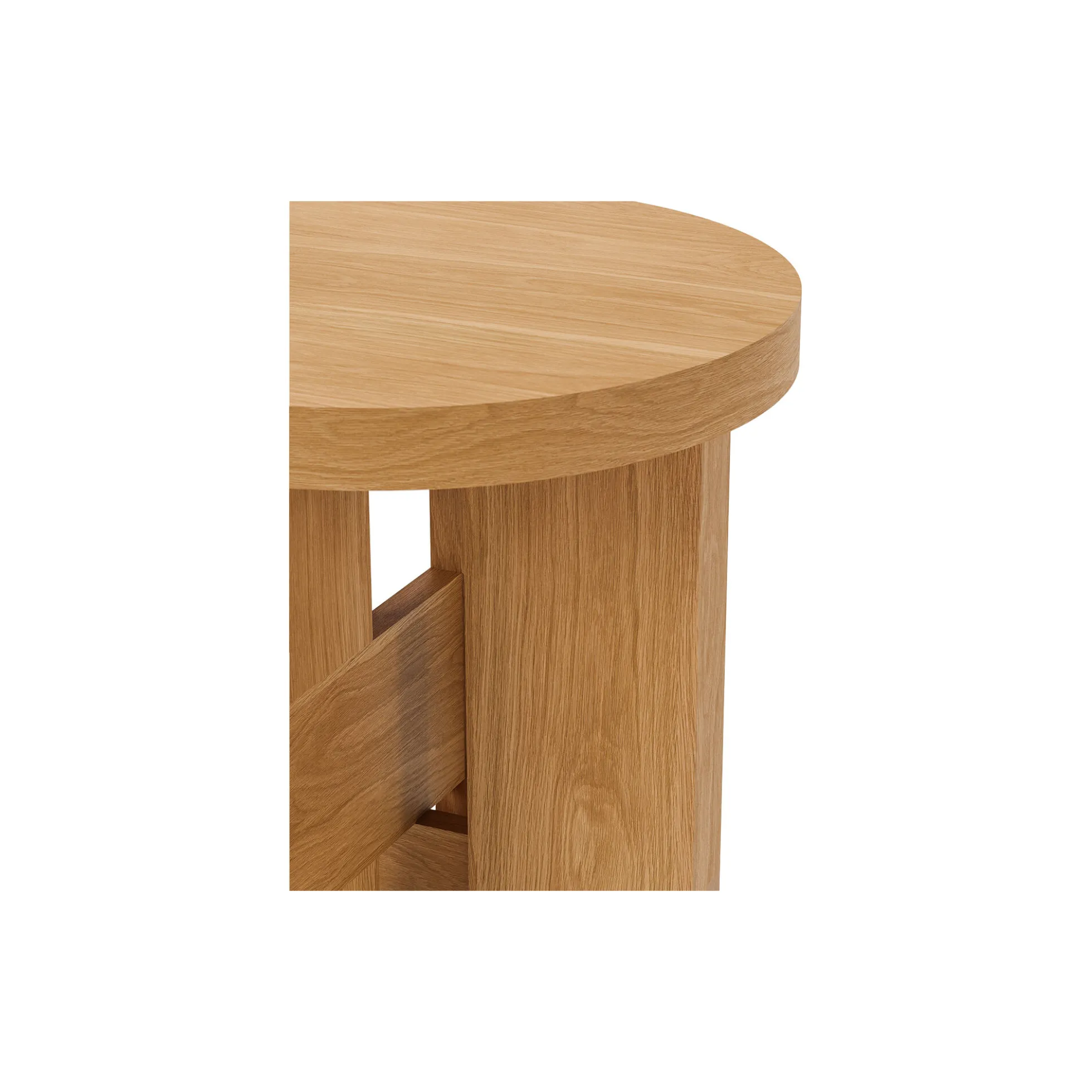 Mio Stool and Side Table, oiled oak