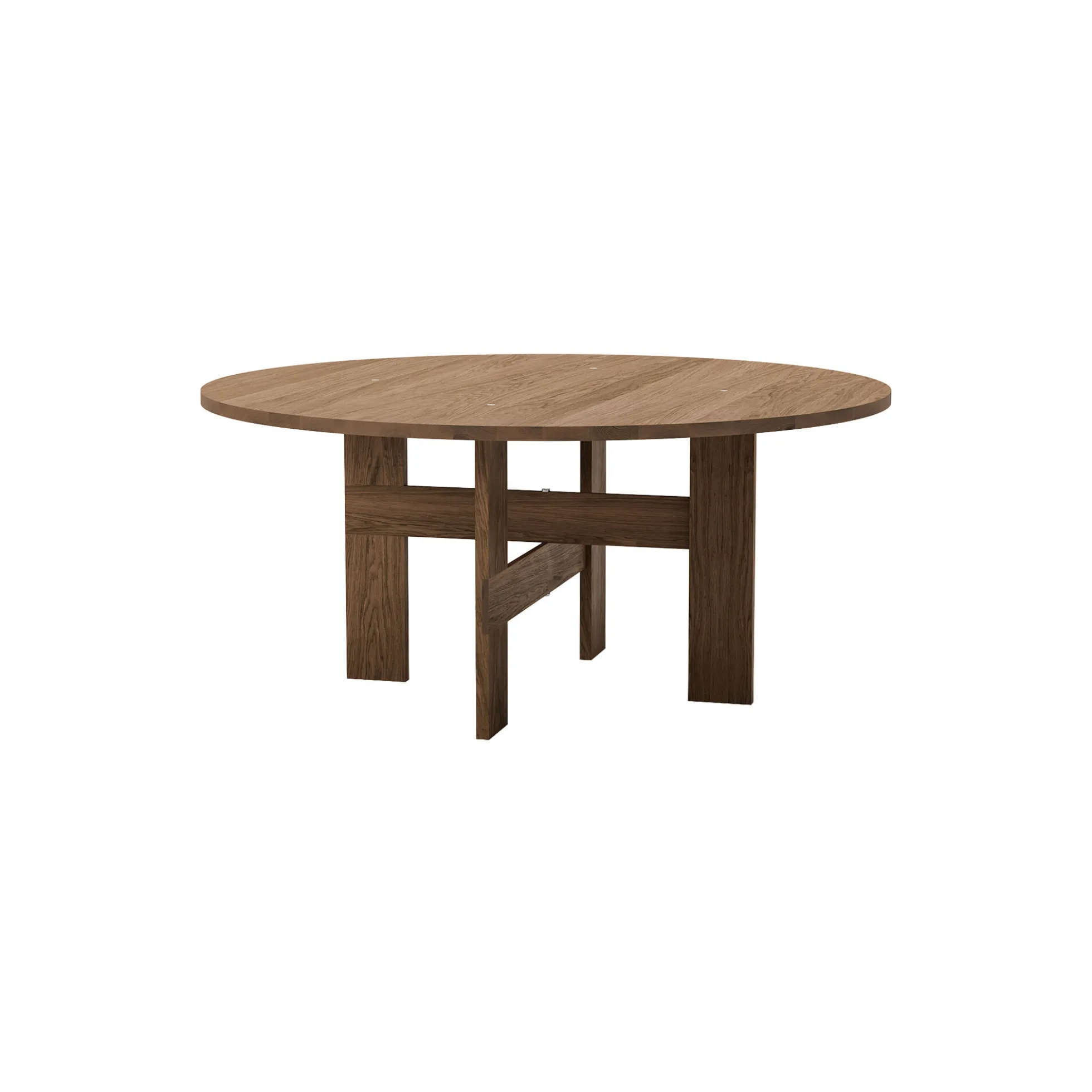 Mio Table Ø160, stained oak