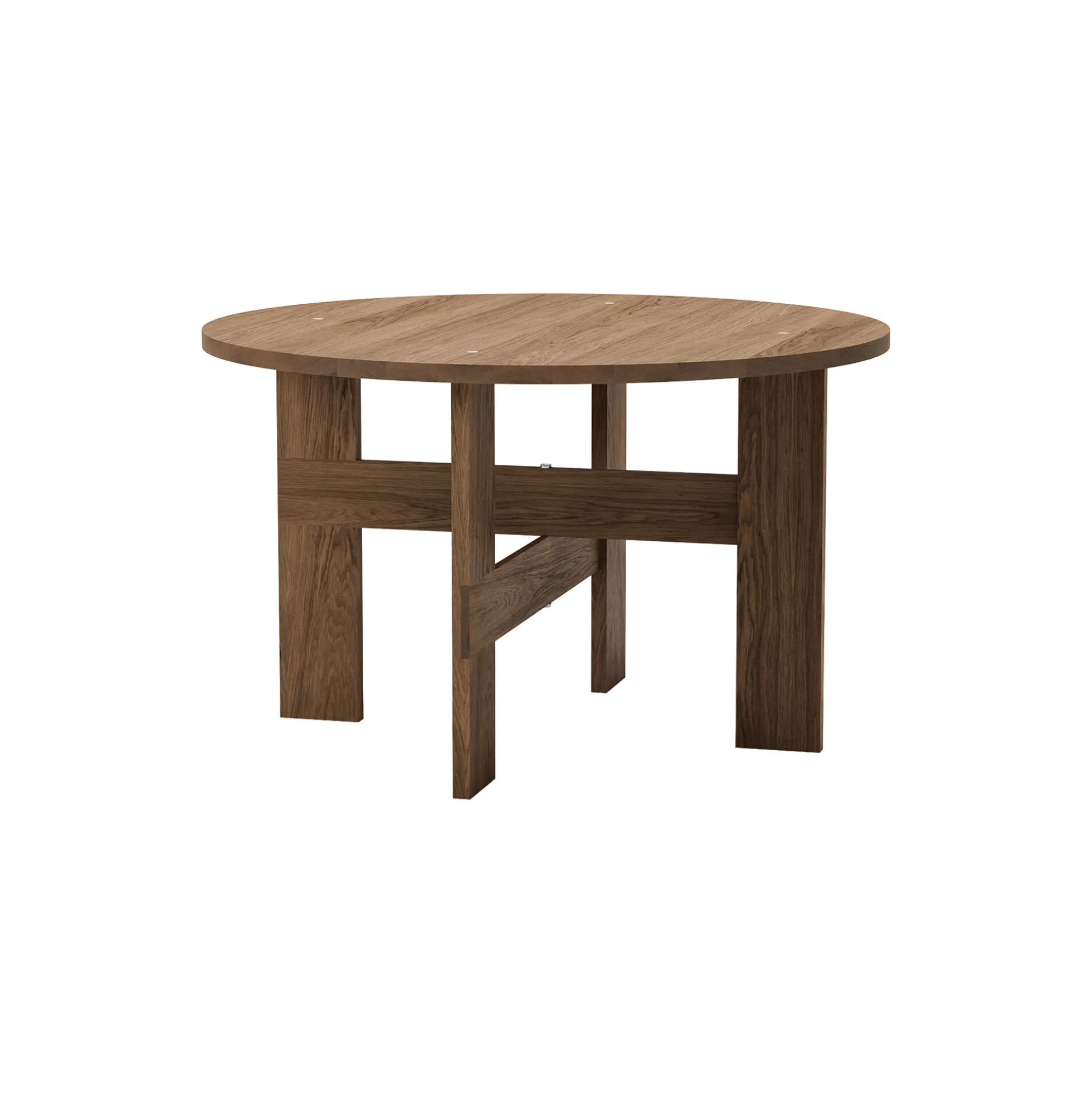 Mio Table Ø120, stained oak